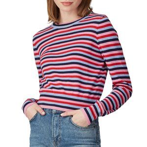 Spiritual Gangster Nikki Stripe Crop Sweater S